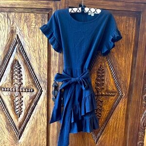 Michael Kors Navy Textured Dress